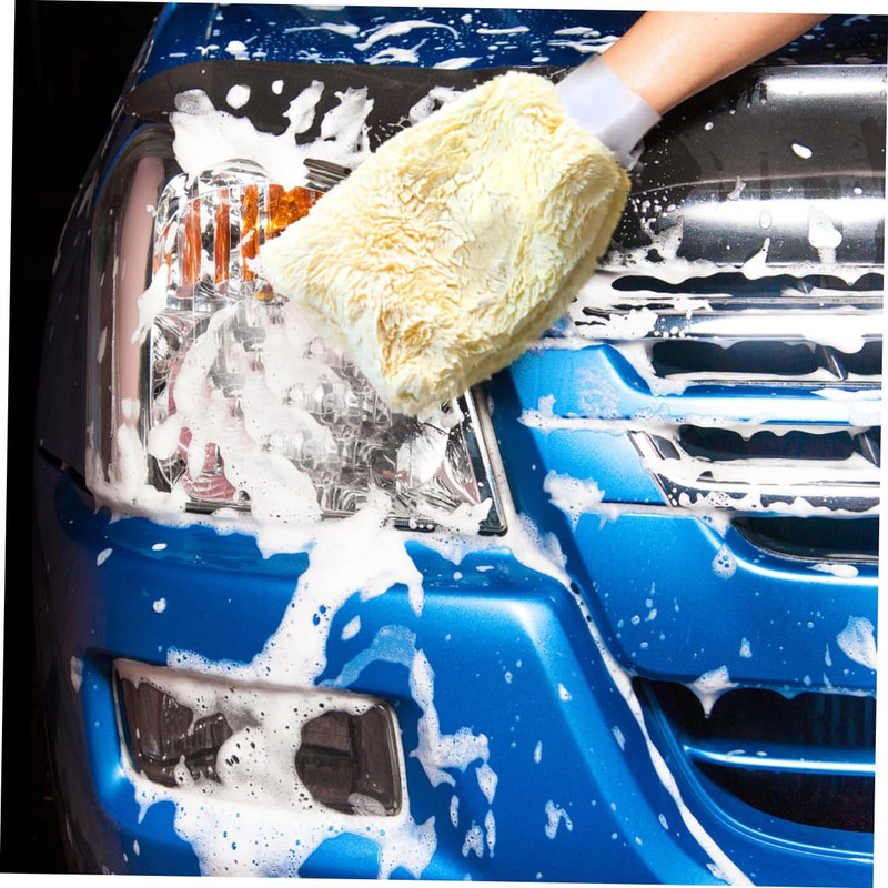 ULTECHNOVO 3sets Car Wash Brush Microfiber Mitt for Car Cleaning