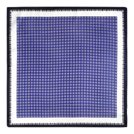 DAMILY Vintage Bandana Men's Silky Square Headscarf Summer Geometric Neckerchief and Headband Motorcycle Satin Pirate Scarf Children Festival Hair Bands 70 x 70 cm, darkblue