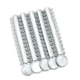 1 Pack Orthodontic Ligature Ties, Grey Elastic O-Rings Braces Rubber Bands, Dental Ties For Dental Materials (1040Pcs)