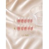 Rose Quartz Veil |Handmade Nail Tips - Coffin / 로즈쿼츠