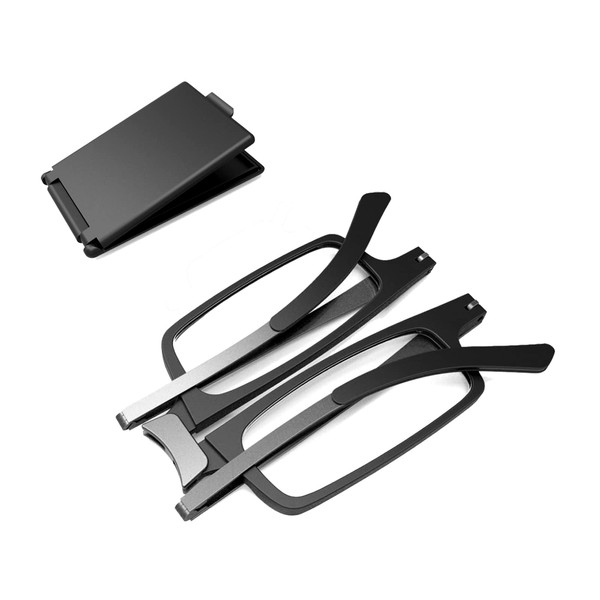 SKYOLUY Case Upgrade Ultra-light and Thin Foldable Reading Glasses Folding