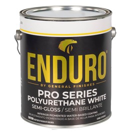 General Finishes Enduro Pro Series White Polyurethane, 1 Gallon, Semi-Gloss