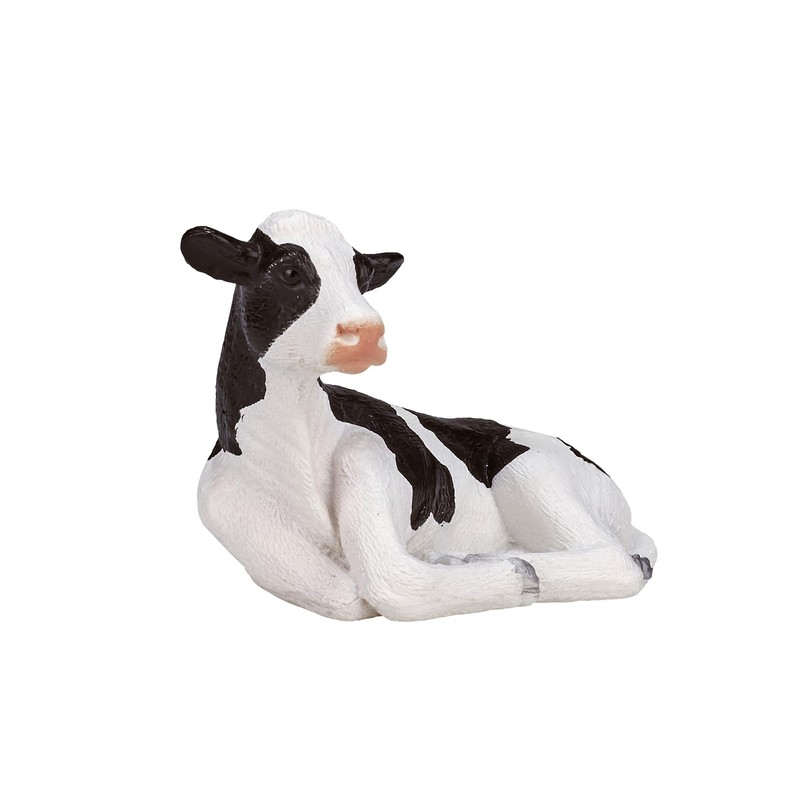 MOJO Holstein Calf Lying Down Toy Figure