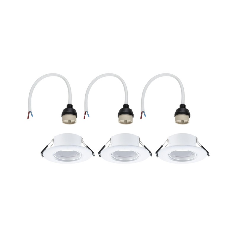 Paulmann 92112 Recessed Light Set of 3 Rigid Round 90