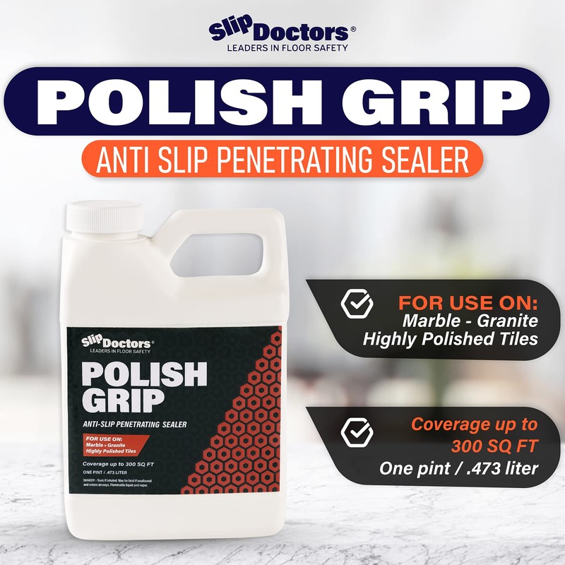 SlipDoctors Polish Grip Non-Slip Floor Coating and Sealant for Highly