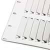 Amarine Made Stainless Steel Stamped Louvered Vent - Rectangular-4-1/2 X
