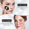 Esponjas triangulares reutilizables con correa para polvos sueltos, base cosmética,