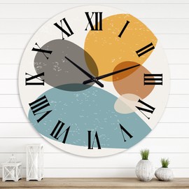 Designart 'Minimal Elementary Organic and Geometric Compostions XIV' Modern - 36 in. high, 36 In. Wide