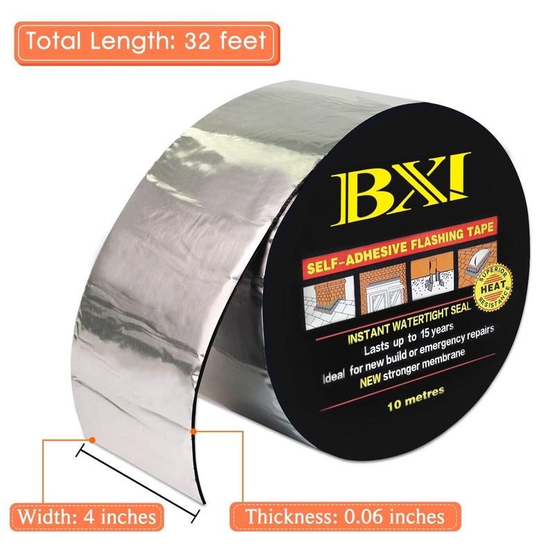 BXI Flashing Roll Tape Membrane, 4 inches X 32 Feet