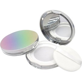 FOMIYES Caja De 2 Piezas Polvera Soplo De Polvo Facial Contenedor De Base Compacto De Polvo Vacío Compacto De Maquillaje Vacío Portátil Casa De Molusco El Plastico Cartucho De Toner Vacio
