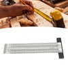 Ultra Accurate Marking T Ruler Stainless Steel Woodworking Scribing T
