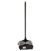 Rubbermaid Commercial Products Dustpan with Long Handle Plastic Black Compatible