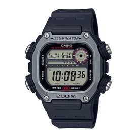 Casio Men's 50.40mm Quartz Watch with LCD Digital dial and Black Resin Strap DW-291H-1AVEF