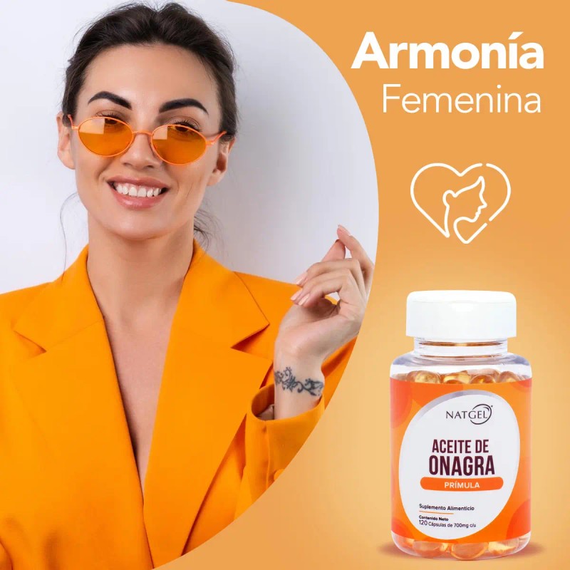 Aceite Onagra Prímula 120 Softgels 700mg Natgel