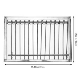 fpigeon Pigeon Bird Cage Door Coop Birds House Loft Entrance Racing Automatic Chicken Wire Frame Cages Supply Supplies Window Metal (39 x 26cm)