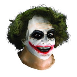 Rubie's Costume Co The Dark Knight Adult Joker Latex Mask With Hair, Multi, One Size