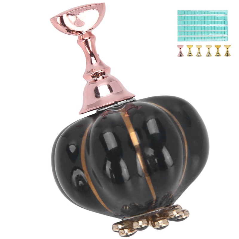 False Nail Art Stand Holder Showing Shelf Pumpkin Base False