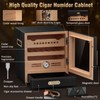 COOL KNIGHT Cigar Humidor Cabinet, Cigar Cabinet Humidor with Spanish