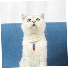 Totority 2sets Pet Dog Id Tags Capsule Collar Pendant Brass Address Name Barrel Tube for Dogs Cats Other Pets Durable Adorable 3pcs*2