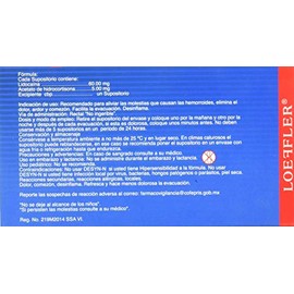 Antihemorroidales Tópicos, 6 Supositorios
