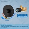 Airuida Round Single-Function Shower Handle Valve Trim Kit Shower Valves