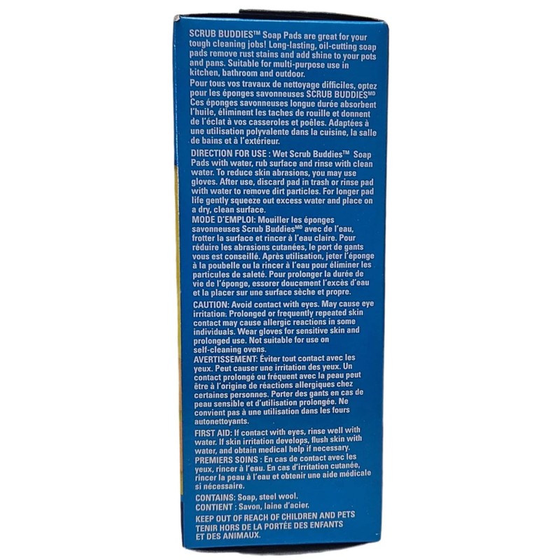 scrub buddies Bathtub Cleaning Soap Pads, 10 Count, Blue