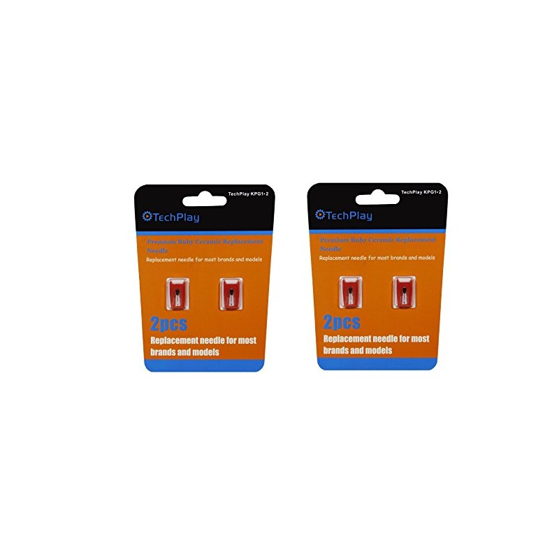 TechPlay pack of 2, Roby ceramic needle for Turntables (4