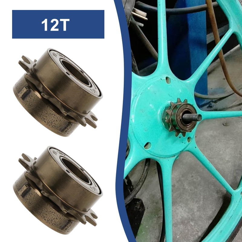 SG Store 2 Pieces 12 Teeth Single Speed Freewheel Flywheel