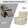 MIFXIN Recliner Cover Stretch Reclining Chair Sofa Slipcover 4 Piece