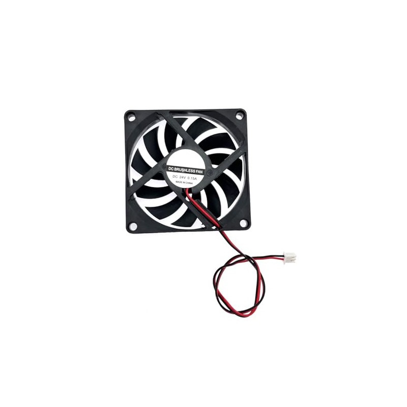 JZK 2 ventiladores de refrigeración silenciosos CC 24 V 8010