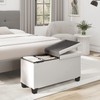 Nestl Storage Ottoman Bench with Bins, 30-In Storage Bench for