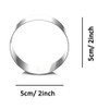 ZDYWY Round Ring Circle Shaped Cookie Cutter