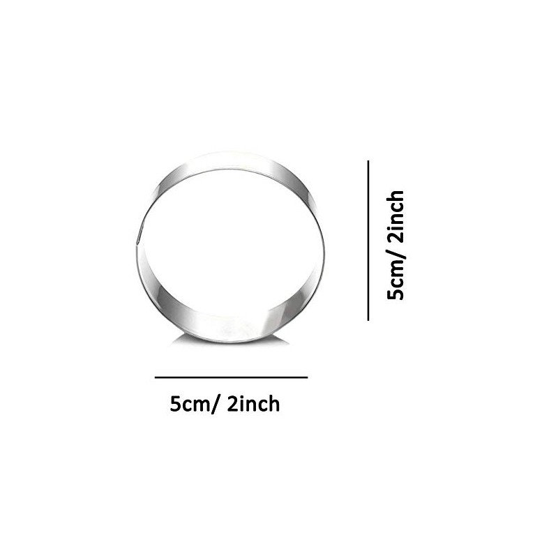 ZDYWY Round Ring Circle Shaped Cookie Cutter