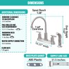 Kitchen Faucets, Kitchen Faucet with Sprayer, Brushed Nickel Kitchen Sink