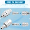 Axrivonte 2 Sets NPT 1/4 Inch Pressure Washer Coupler Quick