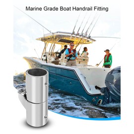 HZSIFU Boat Handrail Fitting -Folding Boat Pipe Connector, Marine Stainless Steel 316SS Swivel Coupling Tube Joint Connector for 1" (25MM) O.D.Tube/Pipe