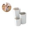ABOOFAN 2 Pcs Plastic Storage Canister Brush Holder Stackable Storage