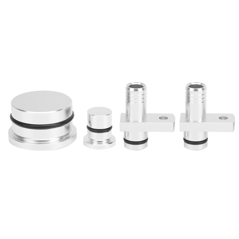 PCV Reroute Fitting with Reroute Port Plug and Resonator Plug
