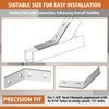 MorningRo 8 Pcs 45 Degree Angle Bracket Fitting for 1-5/8