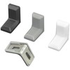 40 PCS L Shape Right Angle Corner Brackets,Shelf Bracket,Plastic Ourside