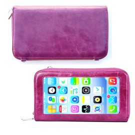 Small Crossbody Bag Touch Screen Phone Bag Shoulder Handbag Wallets Purse for Women & Girls (#7 Amethyst)
