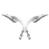 KEEPDSGN Chrome Rear View Mirrors For Harley Davidson Fatboy Dyna