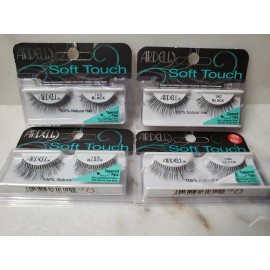 Ardell 4 Ardell Soft Touch Easy 100% Natural Hair 1 pair of Lashes Black 160