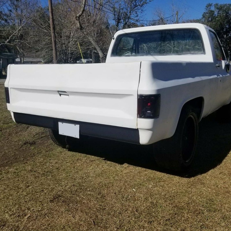 HECASA Rear Roll Pan License Plate Compatible with 1973-1987 Chevy