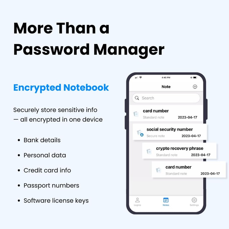 Offline Password Keeper, Manage Your Passwords - Secure Bluetooth Drive
