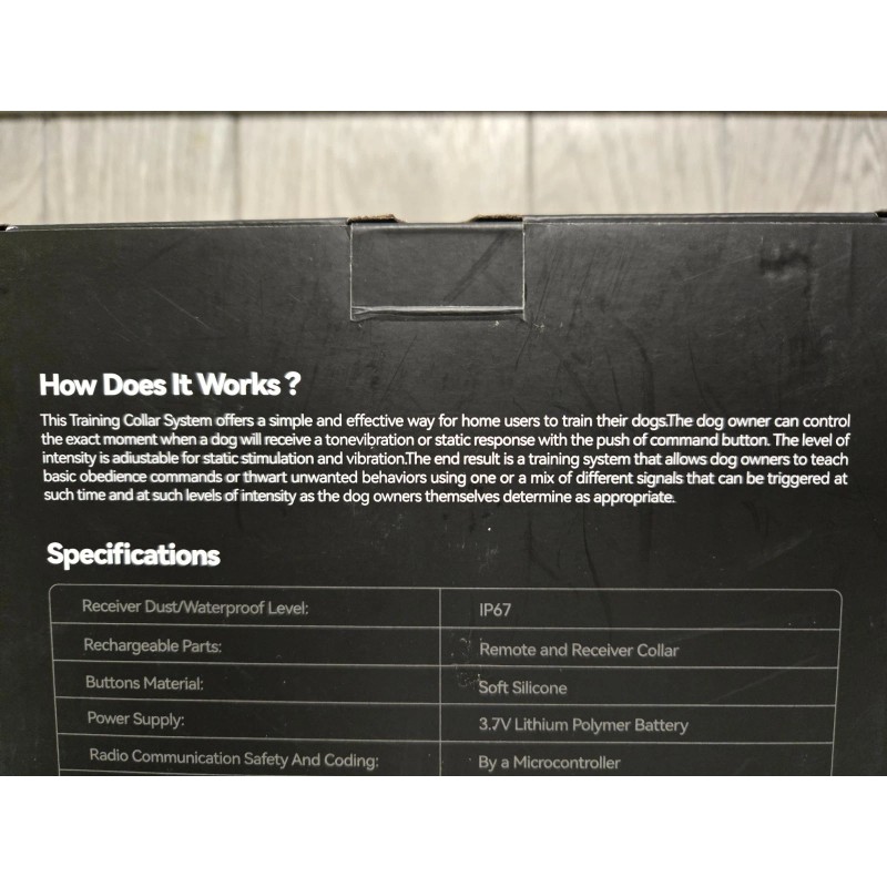 Woehraed 2PACK Dog Electric Training Collars Remote Waterproof E-Collar -