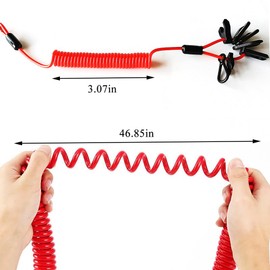DSkoiph Boat Kill Switchhonda Jet Ski Keys with Lanyard Compatible with Johnson Evinrude Mercury Suzuki Tohatsu Honda Outboard Jet Ski Cord Tether