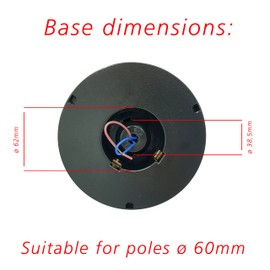 Velamp Apolux PMMA Outer Ball, 200 mm, E27 Socket, Tinted