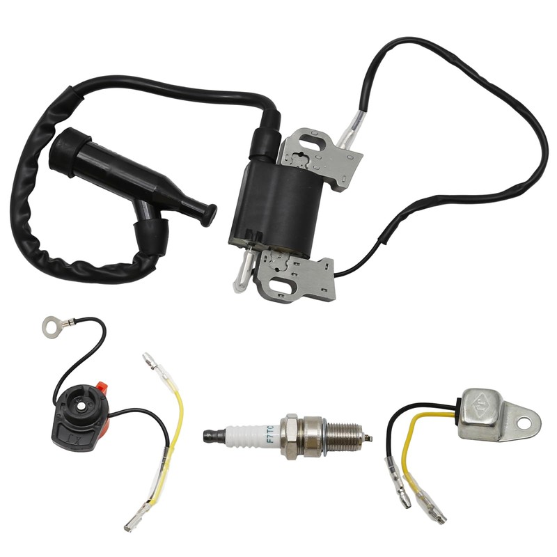 GX390 Ignition Coil Kit w/Spark Plug & Switch Replacement for