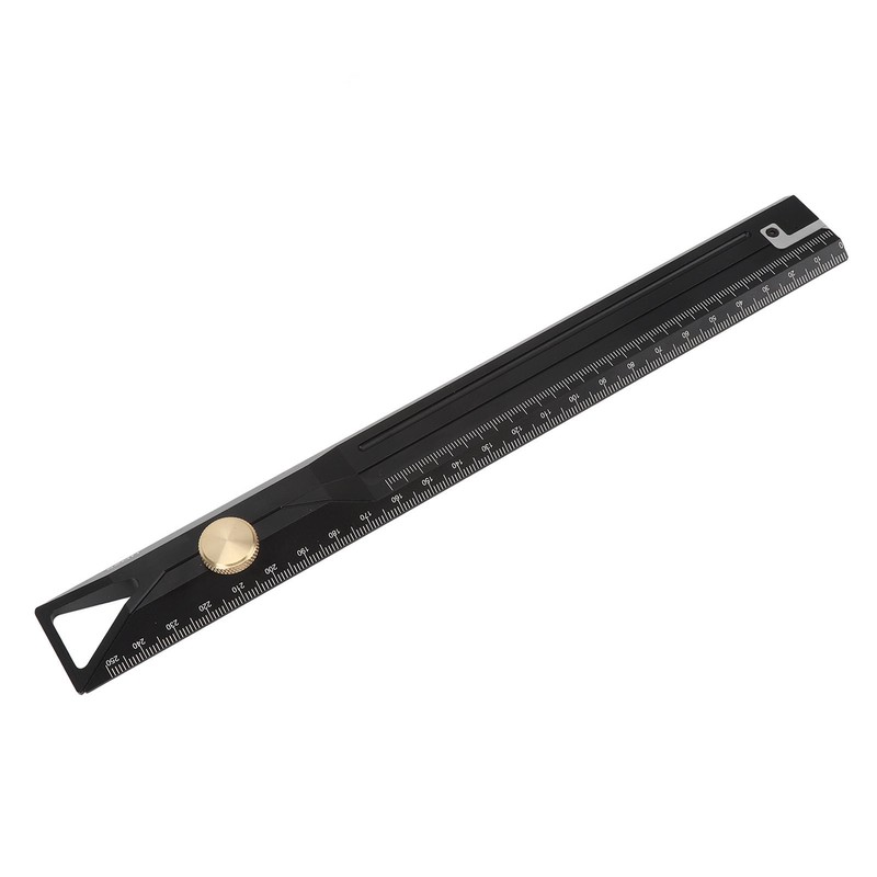 Aluminum Alloy Straight Ruler 25cm Precise Scale Professional for Woodworking